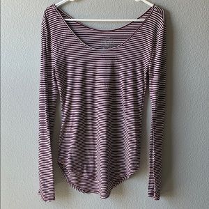 SO Long-Sleeved Striped Shirt Size L